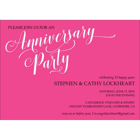 Anniversary Party Invitations